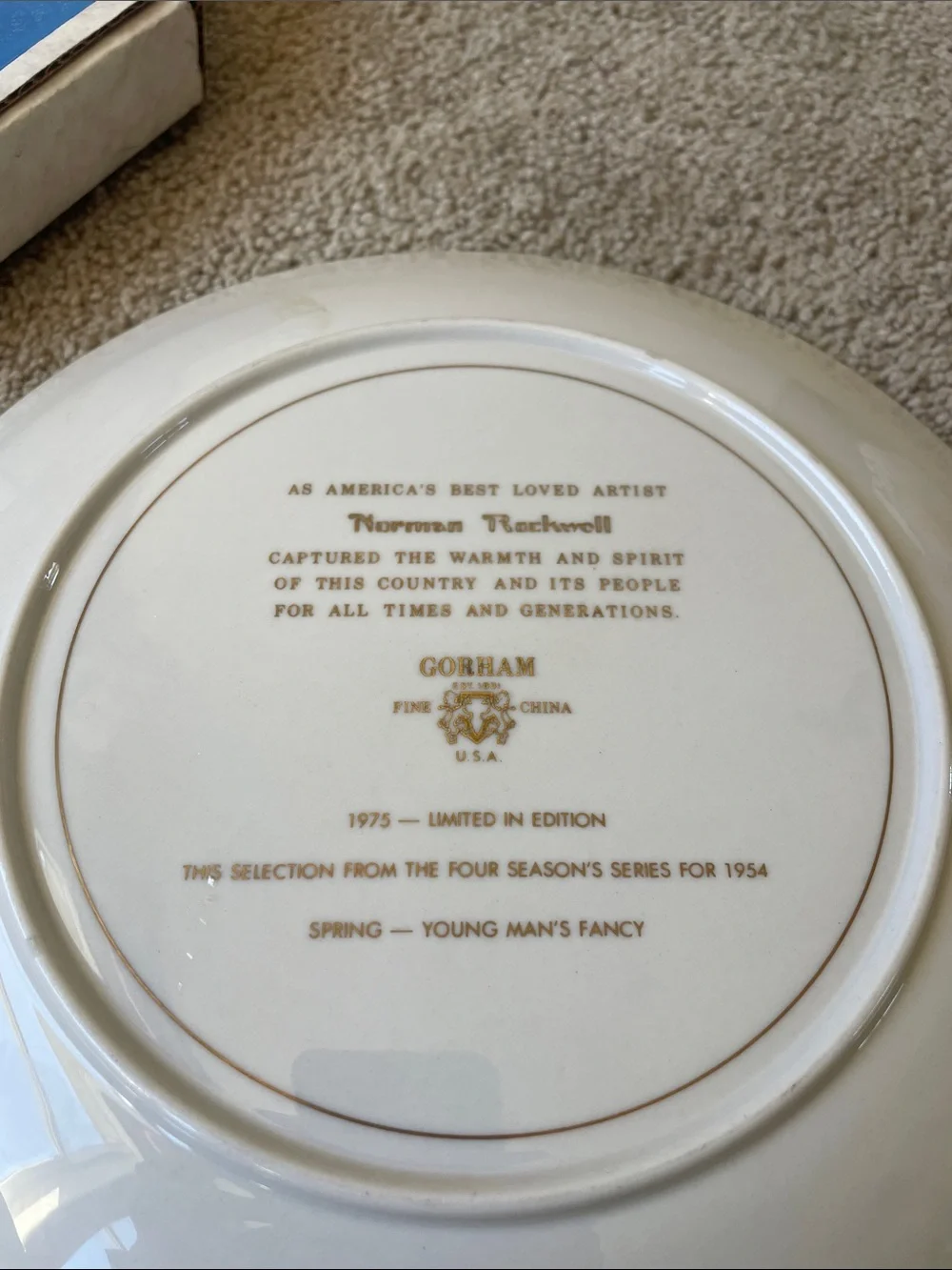 Norman Rockwell Vintage 1976 Decorative Plate Set USA Limited Edition Art Decor